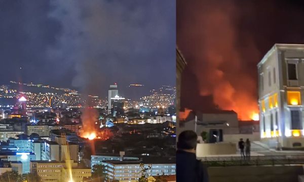 Kemeraltı'nda yangın